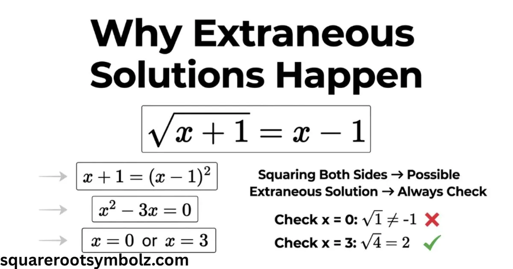 Why extraneous solutions happen
