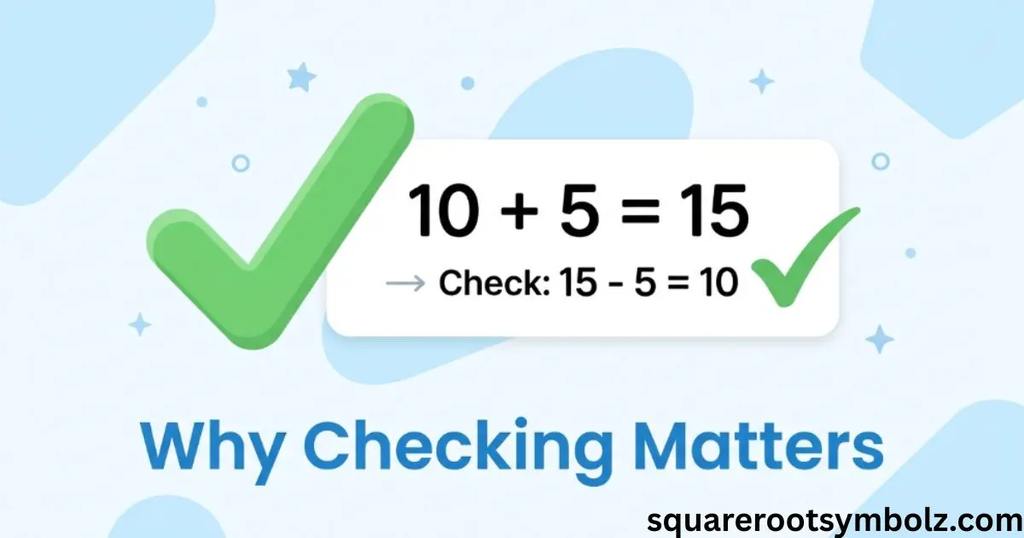 Why Checking Matters