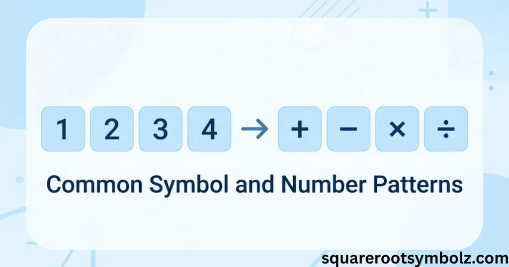 Common Symbol and Number Patterns