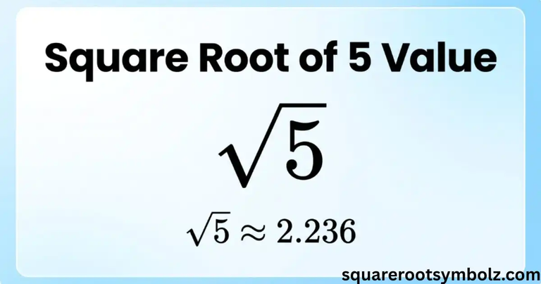 Square Root of 5
