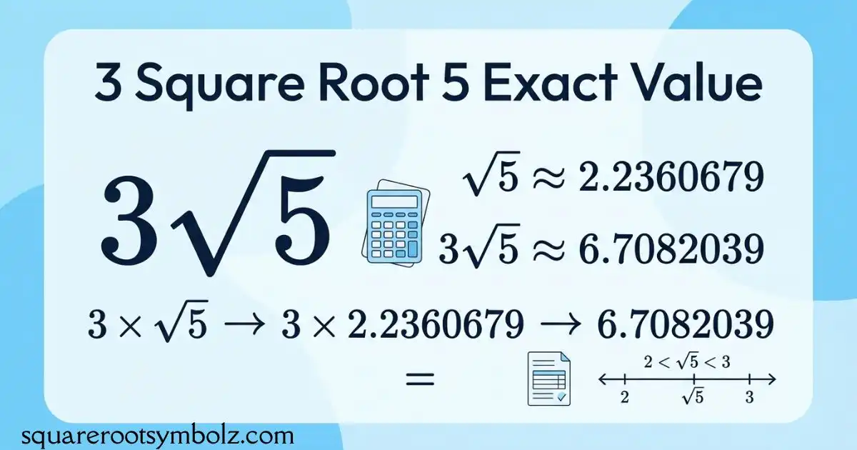 3 Square Root 5
