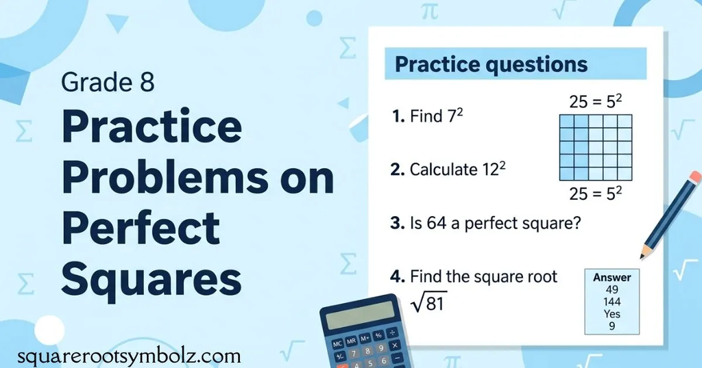 Practice Problems on Perfect Squares