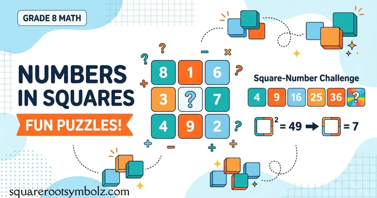 Numbers in Squares Fun Puzzles