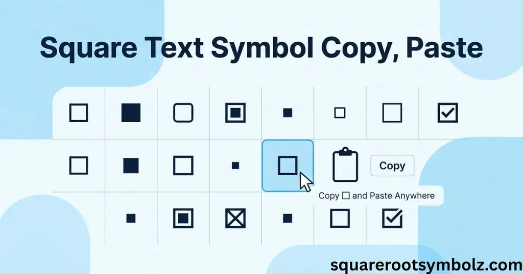 Square Text Symbol